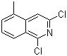 结构式 CAS# 21902-40-9, 1,3-二氯-5-甲基异喹啉