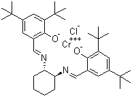 structure of CAS# 219143-92-7, (S,S)-N,N'-Bis(3,5-di-tert-butylsalicylidene)-1,2-cyclohexanediaminochromium(III) chloride