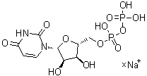 Uridine 5'-(trihydrogen pyrophosphate) sodium salt molecular structure (CAS 21931-53-3)