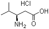 结构式 CAS# 219310-09-5, (3R)-3-氨基-4-甲基戊酸盐酸盐