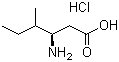 L-beta-Homoisoleucine hydrochloride molecular structure (CAS 219310-10-8)
