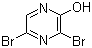 structure of CAS# 21943-15-7, 3,5-Dibromo-2-hydroxypyrazine
