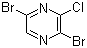 structure of CAS# 21943-16-8, 2,5-Dibromo-3-chloropyrazine