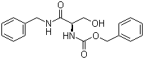 结构式 CAS# 219835-31-1, (R)-N-苄基-2-(苄氧羰基氨基)-3-羟基丙酰胺