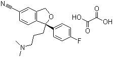 结构式 CAS# 219861-53-7, (R)-草酸西酞普兰