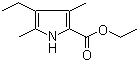 结构式 CAS# 2199-47-5, 4-乙基-3,5-二甲基-1H-吡咯-2-甲酸乙酯