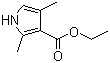 结构式 CAS# 2199-51-1, 2,4-二甲基-3-吡咯羧酸乙酯
