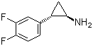 结构式 CAS# 220352-38-5, (1R,2S)-2-(3,4-二氟苯基)环丙胺