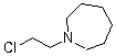 structure of CAS# 2205-31-4, 1-(2-Chloroethyl)azepane;1-(2-Chloroethyl)hexahydro-1H-azepine; 1-(2-Chloroethyl)hexahydroazepine; 1-(2-Chloroethyl)hexamethylenimine; 2-(Azepan-1-yl)ethyl chloride; 2-(Hexamethyleneimin-1-yl)ethyl chloride; 2-Hexamethyleneiminoethyl chloride; N-(2-Chloroethyl)hexahydro-1H-azepine