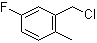 structure of CAS# 22062-55-1, 5-Fluoro-2-methylbenzyl chloride;2-Methyl-5-fluorobenzyl chloride