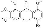 structure of CAS# 220899-03-6, Metrafenone;(3-Bromo-6-methoxy-2-methylphenyl)(2,3,4-trimethoxy-6-methylphenyl)methanone; Flexity; Vivando