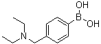 结构式 CAS# 220999-48-4, 4-[(二乙基氨基)甲基]苯硼酸