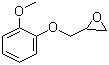 结构式 CAS# 2210-74-4, 愈创木酚缩水甘油醚; [(2-甲氧基苯氧基)甲基]环氧乙烷