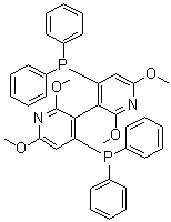 (3R)-4,4'-Bis(diphenylphosphino)-2,2',6,6'-tetramethoxy-3,3'-bipyridine molecular structure (CAS 221012-82-4)