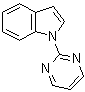 structure of CAS# 221044-05-9, N-(2-Pyrimidinyl)indole;1-(2-Pyrimidinyl)indole; 1-(Pyrimidin-2-yl)indole; 2-(1H-Indol-1-yl)pyrimidine