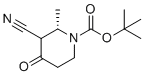 结构式 CAS# 2212021-56-0, (2S)-3-氰基-2-甲基-4-氧代哌啶-1-甲酸叔丁酯