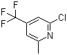 结构式 CAS# 22123-14-4, 2-氯-6-甲基-4-(三氟甲基)吡啶