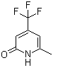 structure of CAS# 22123-19-9, 6-Methyl-4-(trifluoromethyl)-2(1H)-pyridinone;2-Hydroxy-4-trifluoromethyl-6-methylpyridine; 6-Methyl-4-(trifluoromethyl)pyridin-2-ol