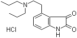 结构式 CAS# 221264-21-7, 4-[2-(二丙基氨基)乙基]-1H-吲哚-2,3-二酮单盐酸盐