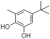 structure of CAS# 2213-66-3, 5-tert-Butyl-3-methyl-1,2-benzenediol;6-Methyl-4-tert-butyl-1,2-benzenediol; 3-Methyl-5-tert-butyl-1,2-dihydroxybenzene