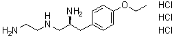 structure of CAS# 221640-06-8, (2S)-N1-(2-Aminoethyl)-3-(4-ethoxyphenyl)-1,2-propanediamine trihydrochloride;(2S)-1-N-(2-aminoethyl)-3-(4-ethoxyphenyl)propane-1,2-diamine;trihydrochloride