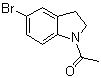 结构式 CAS# 22190-38-1, 1-(5-溴-2,3-二氢-1H-吲哚-1-基)乙酮