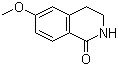 structure of CAS# 22246-12-4, 6-(Methyloxy)-3,4-dihydro-1(2H)-isoquinolinone;6-Methoxy-1,2,3,4-tetrahydroisoquinolin-1-one; 6-Methoxy-1-oxo-1,2,3,4-tetrahydroisoquinoline; 6-Methoxy-3,4-dihydro-2H-isoquinolin-1-one; 6-Methoxy-3,4-dihydroisoquinolin-1(2H)-one