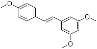 结构式 CAS# 22255-22-7, 白藜芦醇三甲醚; 3,4',5-三甲氧基二苯乙烯
