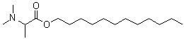 structure of CAS# 224297-43-2, N,N-Dimethylalanine dodecyl ester;Dodecyl 2-(N,N-dimethylamino)propionate