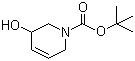 结构式 CAS# 224779-27-5, 1-Boc-3-羟基-1,2,3,6-四氢吡啶; 3-羟基-1,2,3,6-四氢吡啶-1-甲酸叔丁酯