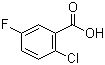 结构式 CAS# 2252-50-8, 2-氯-5-氟苯甲酸