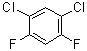 structure of CAS# 2253-30-7, 1,5-Dichloro-2,4-difluorobenzene;1,3-Dichloro-4,6-difluorobenzene; 1,3-Difluoro-4,6-dichlorobenzene
