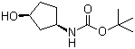 [(1R,3S)-3-Hydroxycyclopentyl]carbamic acid tert-butyl ester molecular structure (CAS 225641-84-9)