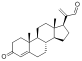 structure of CAS# 2257421-80-8, Progesterone EP Impurity L;20-Methylidene-3-oxopregn-4-en-21-al;2-[(8S,9S,10R,13S,14S,17S)-10,13-dimethyl-3-oxo-1,2,6,7,8,9,11,12,14,15,16,17-dodecahydrocyclopenta[a]phenanthren-17-yl]prop-2-enal