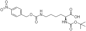 N-[(1,1-Dimethylethoxy)carbonyl]-N'-[[(4-nitrophenyl)methoxy]carbonyl]-L-lysine molecular structure (CAS 22601-53-2)