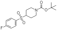 结构式 CAS# 226398-50-1, 4-[(4-氟苯基)磺酰基]-1-哌啶甲酸叔丁酯