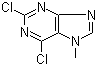 结构式 CAS# 2273-93-0, 2,6-二氯-7-甲基嘌呤