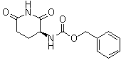 结构式 CAS# 22785-43-9, (-)-2,6-二氧代-3-哌啶氨基甲酸苄酯