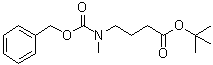 结构式 CAS# 229009-12-5, 4-[甲基[(苯基甲氧基)羰基]氨基]丁酸叔丁酯