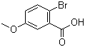 structure of CAS# 22921-68-2, 2-Bromo-5-methoxybenzoic acid