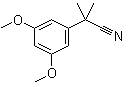 结构式 CAS# 22972-63-0, 2-(3,5-二甲氧基苯基)-2-甲基丙腈