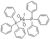 结构式 CAS# 23032-93-1, 碘化二氧化双(三苯基膦)铼