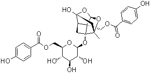 结构式 CAS# 231280-71-0, 牡丹皮苷 H