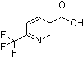 structure of CAS# 231291-22-8, 6-(Trifluoromethyl)nicotinic acid;6-(Trifluoromethyl)pyridine-3-carboxylic acid; 2-Trifluoromethyl-5-pyridinecarboxylic acid