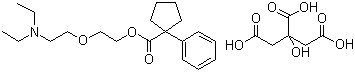 结构式 CAS# 23142-01-0, 托可拉斯; 妥克拉司; 枸橼酸喷托维林