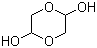 structure of CAS# 23147-58-2, 1,4-Dioxane-2,5-diol;p-Dioxane-2,5-diol; 2,5-Dihydroxy-1,4-dioxane; 2,5-Dihydroxy-p-dioxane; Glycoaldehyde dimer