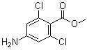 结构式 CAS# 232275-49-9, 4-氨基-2,6-二氯苯甲酸甲酯