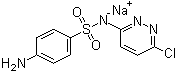 结构式 CAS# 23282-55-5, 磺胺氯哒嗪钠; N-(6-氯-3-哒嗪基)-4-氨基苯磺酰胺钠盐