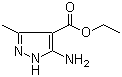 结构式 CAS# 23286-70-6, 5-氨基-3-甲基-1H-吡唑-4-甲酸乙酯