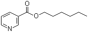 结构式 CAS# 23597-82-2, 烟酸己酯